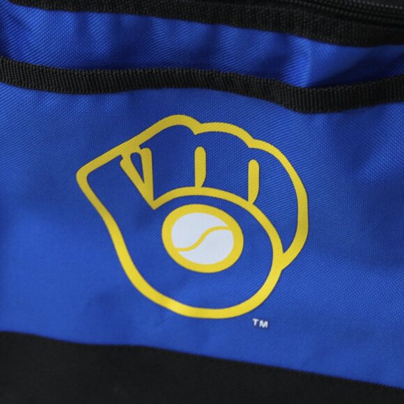 MILWAUKEE BREWERS MLB MILLER HIGH LIFE COLLAPSIBLE BLUE TOTE COOLER SGA - Picture 4 of 14